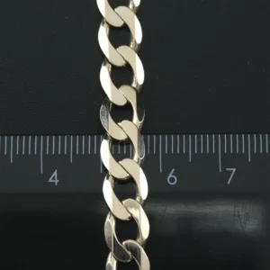 9ct Yellow Gold Curb Bracelet 8″ 7.5mm