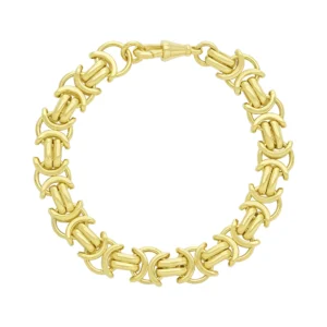 9ct Yellow Gold Byzantine Chain 7.5″ 10mm