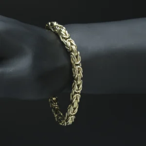 9ct Yellow Gold King Bracelet 8.5″ 6.5mm