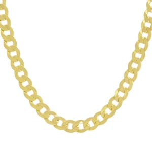 9ct Yellow Gold Curb Chain 24″ 10.5mm