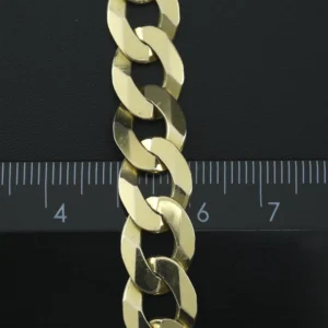 9ct Yellow Gold Curb Chain 24″ 10.5mm