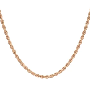 9ct Rose Gold Rope Chain 20″ 4mm