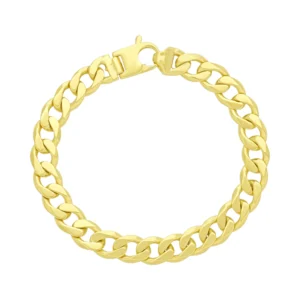 9ct Yellow Gold Curb Bracelet 8.5″ 9.5mm