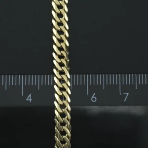 9ct Yellow Gold Double Curb Bracelet 7.5″ 5mm