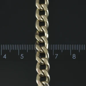 9ct Yellow Gold Curb Chain 18″ 8mm