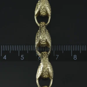 9ct Yellow Gold Tulip Chain 22″ 10mm