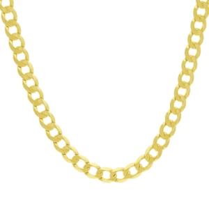 9ct Yellow Gold Curb Chain 25″ 8.5mm