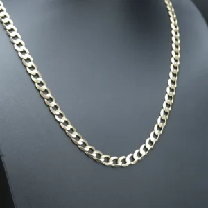 9ct Yellow Gold Curb Chain 25″ 8.5mm
