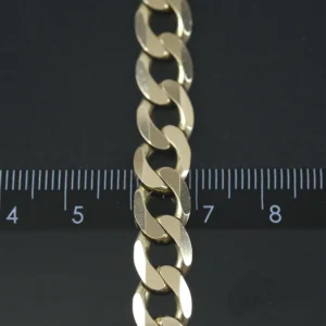 9ct Yellow Gold Curb Chain 25″ 8.5mm