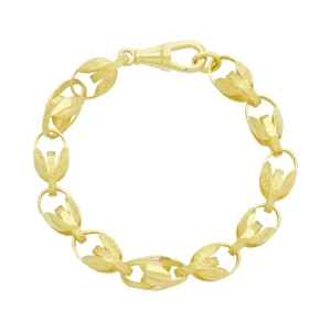 9ct Yellow Gold Tulip Bracelet 8.5″ 10.5mm