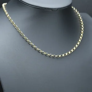 9ct Yellow Gold Belcher Chain 20″ 5mm