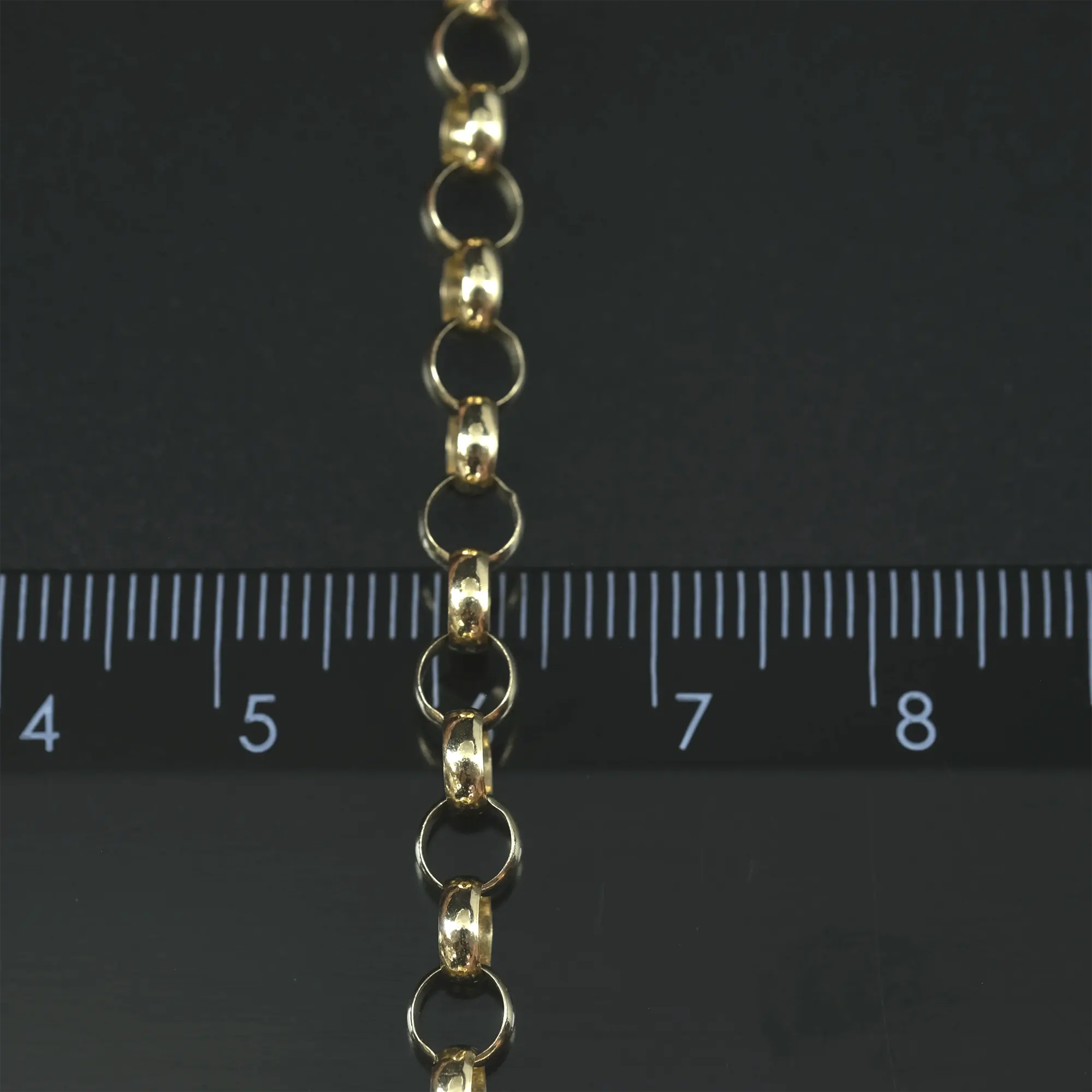 9ct Yellow Gold Belcher Chain 20" 5mm - Image 3