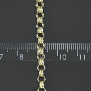 9ct Yellow Gold Double Belcher Chain 18″ 4mm