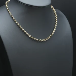 9ct Rose Gold Belcher Chain 20.5″ 6mm