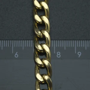 9ct Yellow Gold Cuban Bracelet 8″ 8mm
