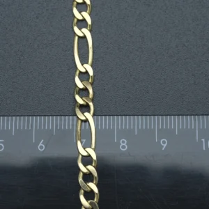 9ct Yellow Gold Figaro Bracelet 7.5″ 5mm