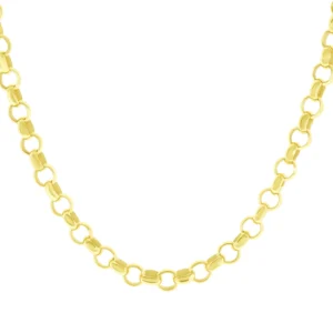 9ct Yellow Gold Belcher Chain 19.5″ 5.5mm