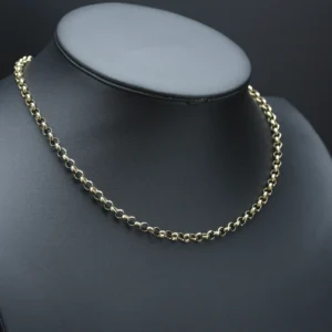 9ct Yellow Gold Belcher Chain 19.5″ 5.5mm