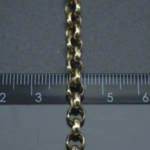 9ct Yellow Gold Belcher Chain 19.5″ 5.5mm