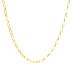 9ct Yellow Gold Belcher Chain 24″ 3mm