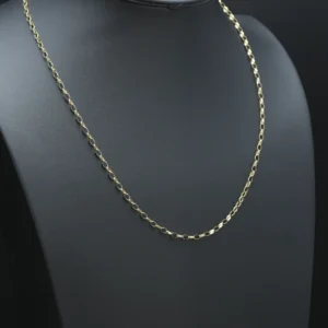 9ct Yellow Gold Belcher Chain 24″ 3mm