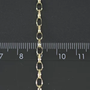 9ct Yellow Gold Belcher Chain 24″ 3mm