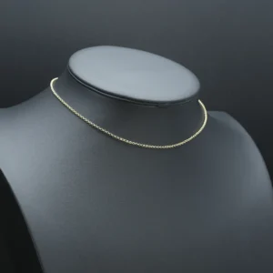 9ct Yellow Gold Children’s Belcher Chain 16.5″ 2mm