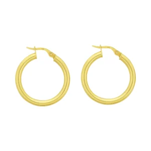 9ct Yellow Gold Hoop Earrings