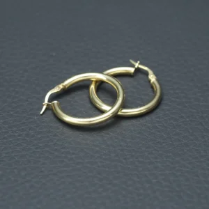 9ct Yellow Gold Hoop Earrings