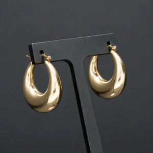 9ct Yellow Gold Hoop Earrings