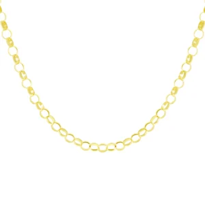 9ct Yellow Gold Belcher Chain 20.5″ 4mm
