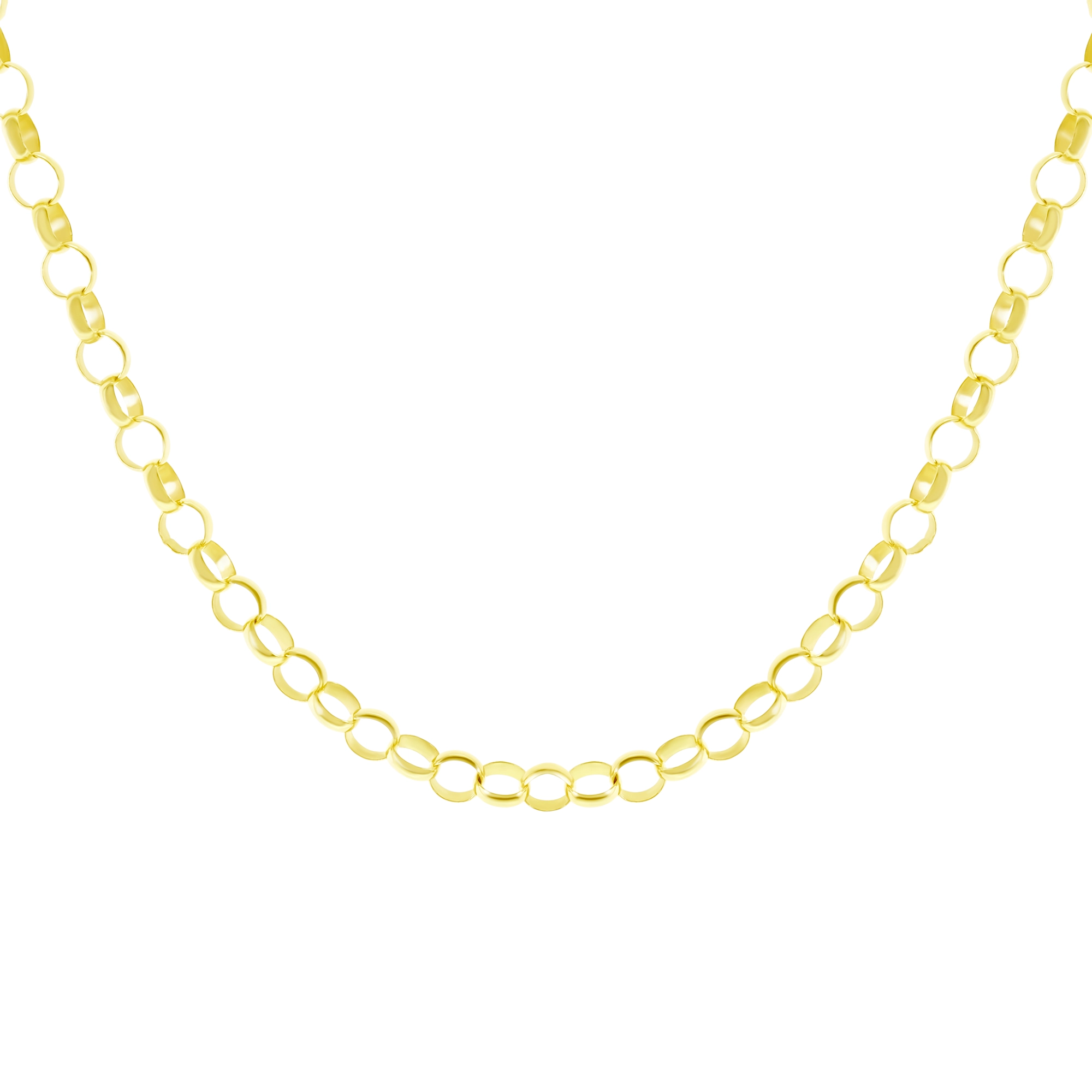 9ct Yellow Gold Belcher Chain 20.5″ 4mm