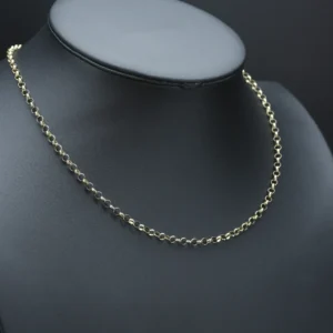 9ct Yellow Gold Belcher Chain 20.5″ 4mm