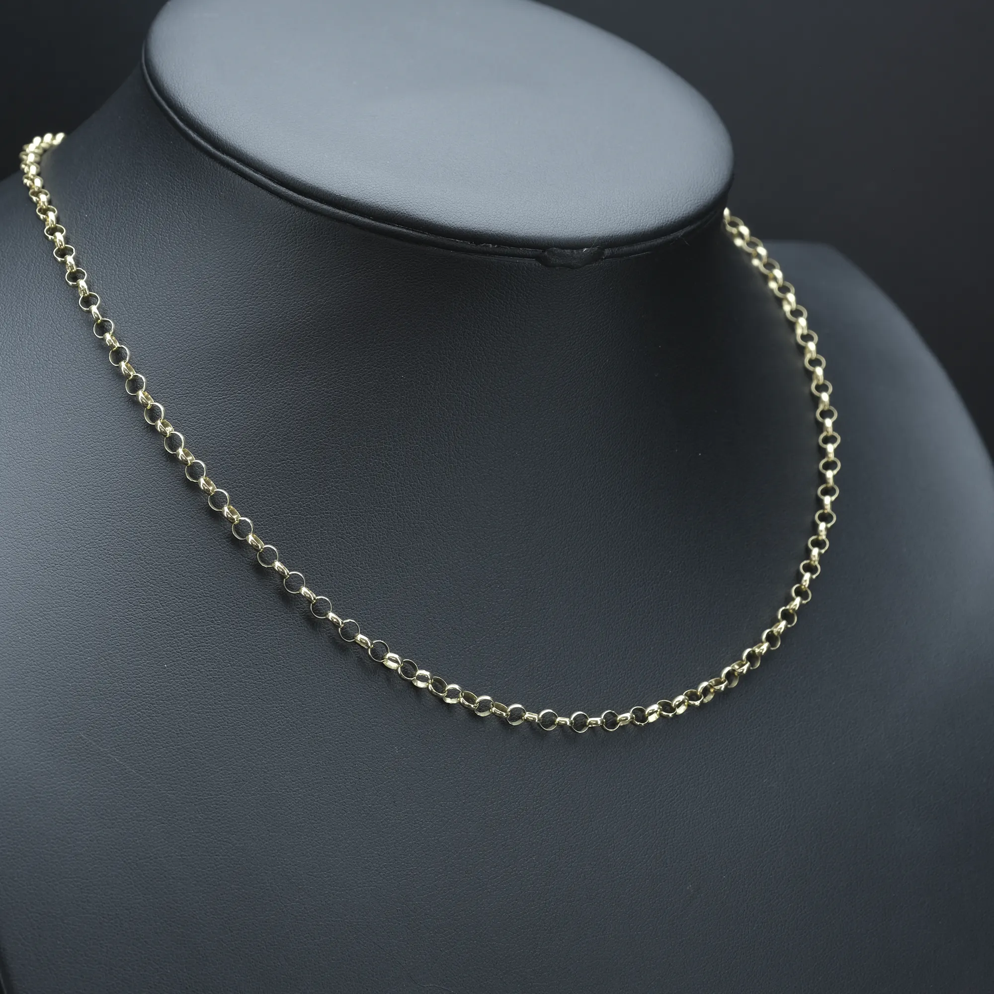 9ct Yellow Gold Belcher Chain 20.5″ 4mm - Image 2