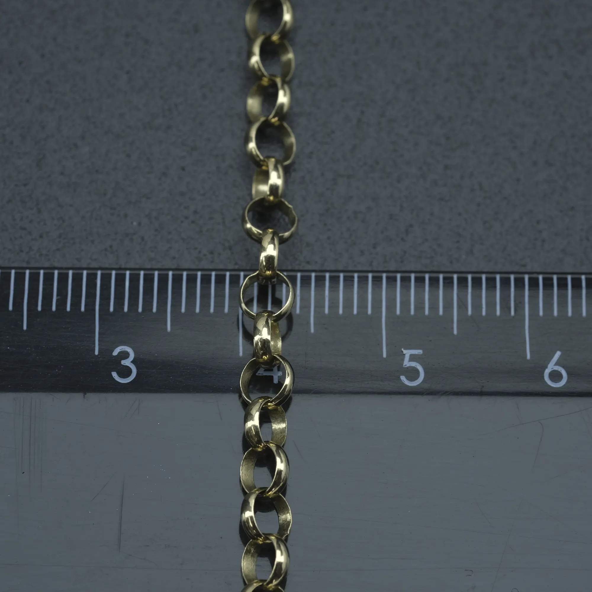 9ct Yellow Gold Belcher Chain 20.5″ 4mm - Image 3