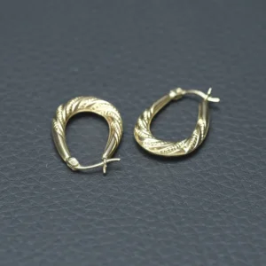 9ct Yellow Gold Hoop Earrings