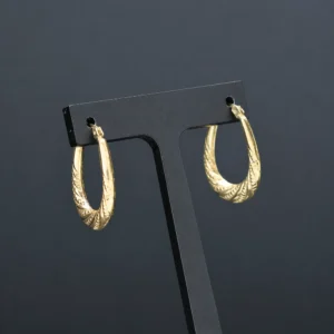 9ct Yellow Gold Hoop Earrings