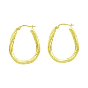 9ct Yellow Gold Hoop Earrings