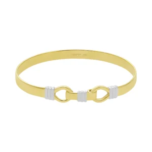 9ct Yellow Gold Double Loop Bangle