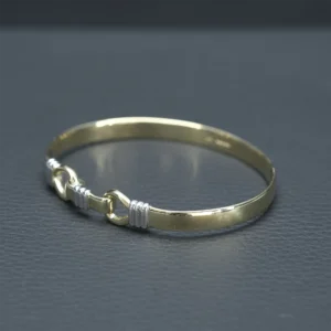 9ct Yellow Gold Double Loop Bangle