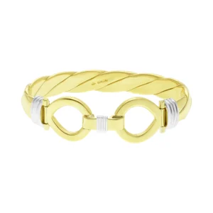 9ct Yellow Gold Double Loop Bangle