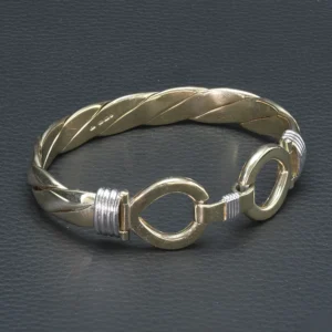 9ct Yellow Gold Double Loop Bangle
