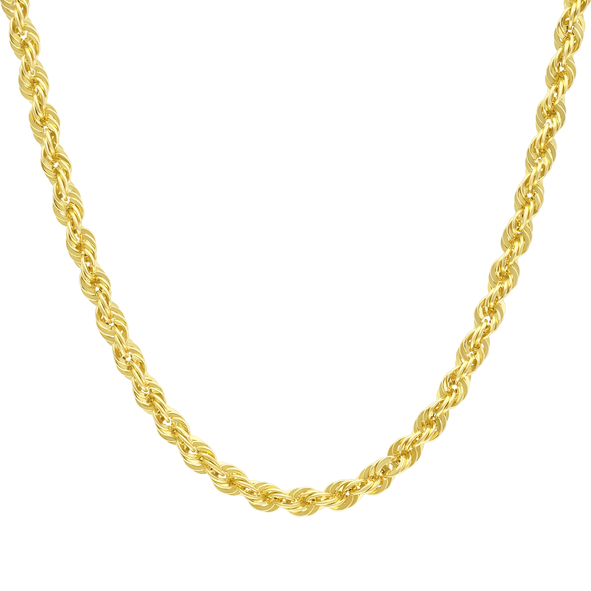 21ct Yellow Gold Rope Chain 25.5" 6mm
