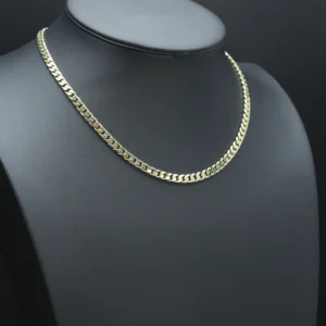 9ct Yellow Gold Curb Chain 19.5″ 6mm