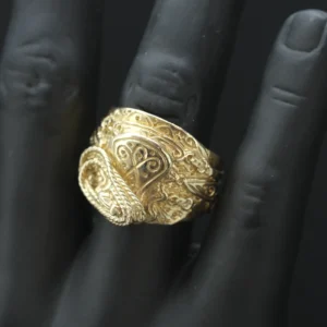 9ct Yellow Gold Saddle Ring