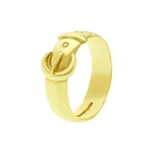 9ct Yellow Gold Buckle Ring