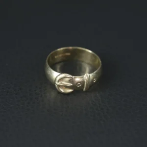 9ct Yellow Gold Buckle Ring