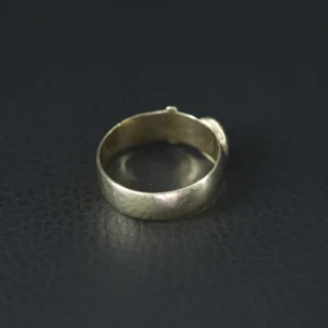9ct Yellow Gold Buckle Ring