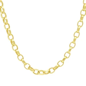 9ct Yellow Gold Belcher Chain 23.5″ 7mm