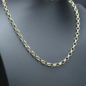 9ct Yellow Gold Belcher Chain 23.5″ 7mm